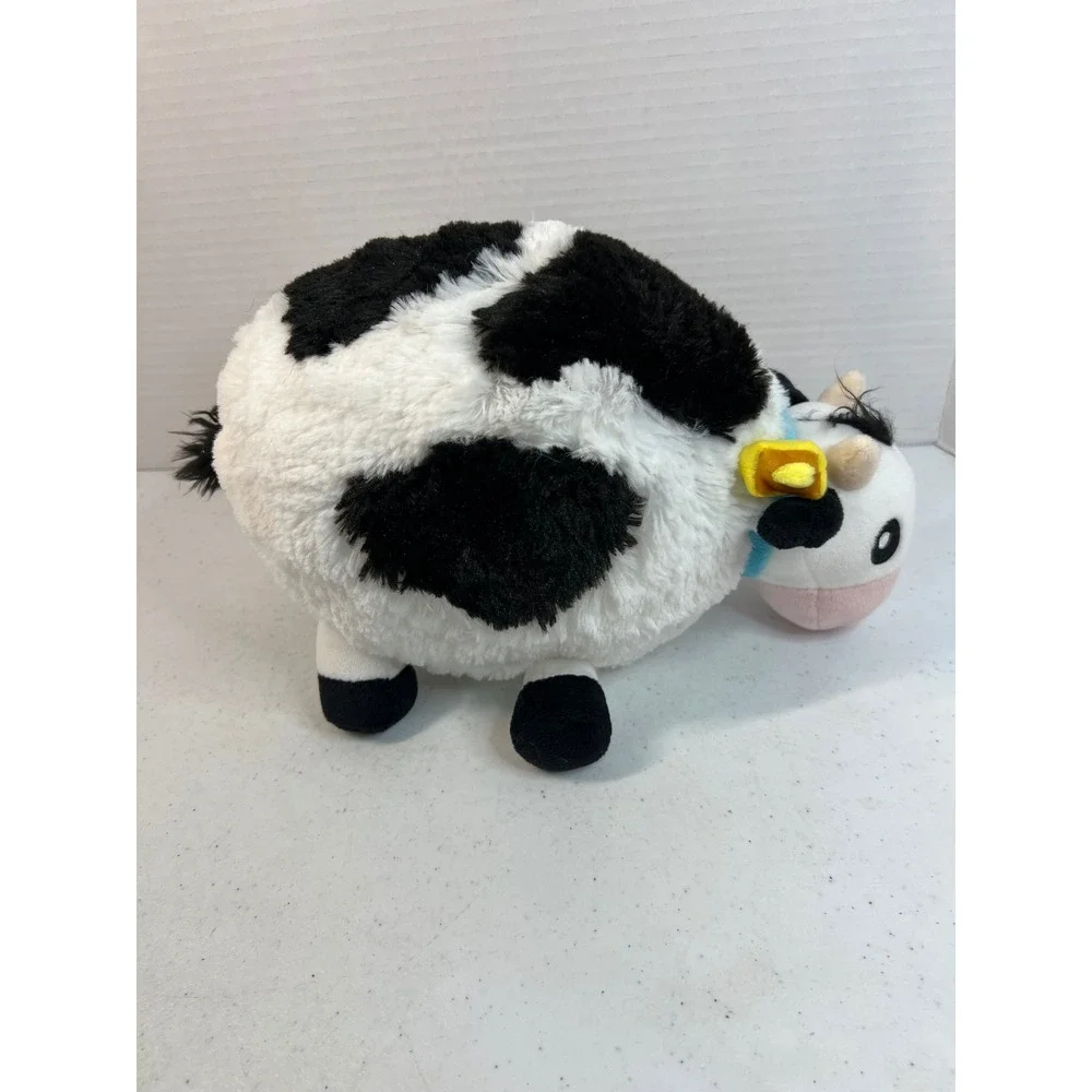 Squishable Mini Cow Plush 10 Inch Black White Spotted Stuffed Animal Toy